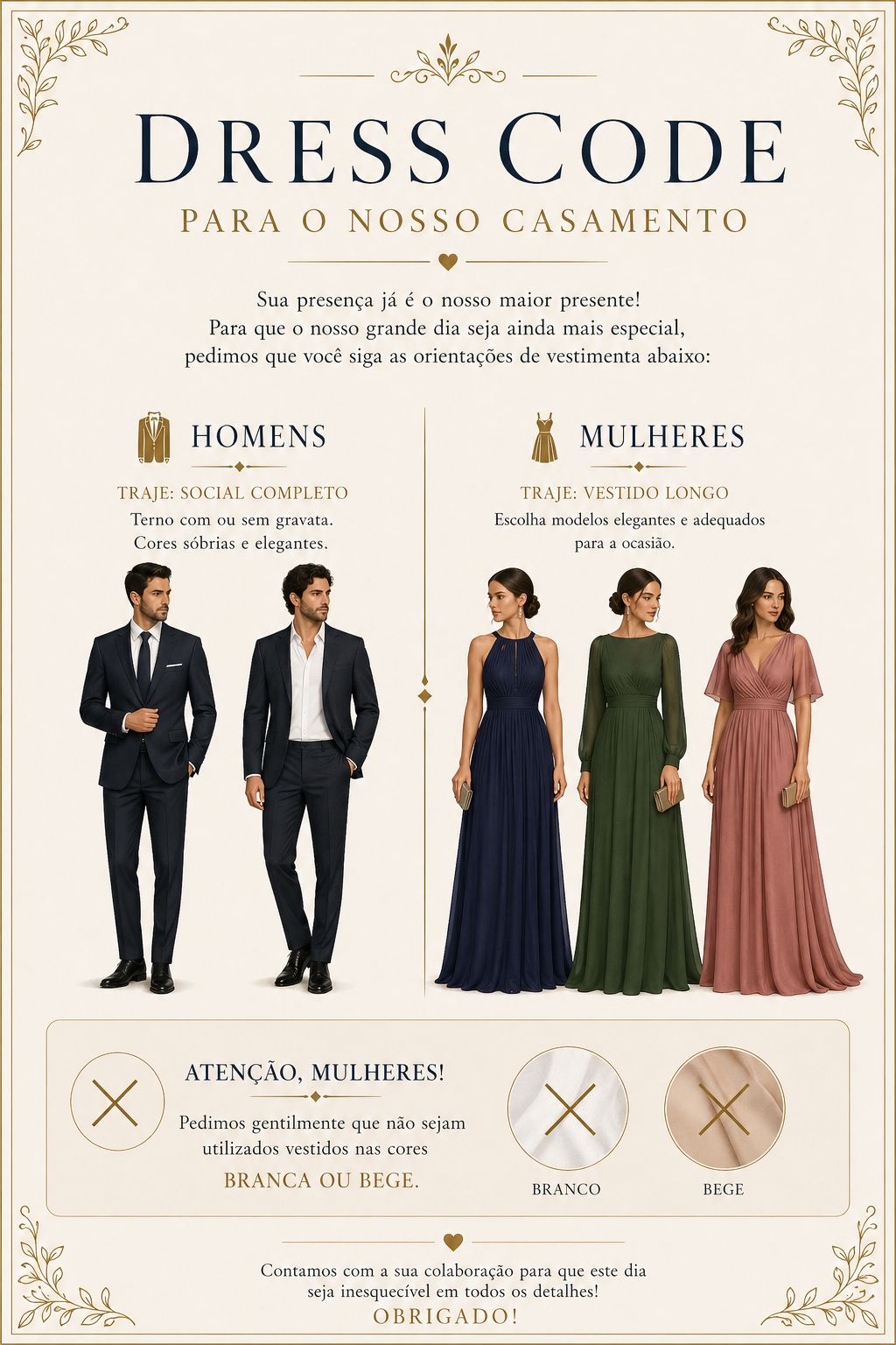 Inspiração de traje